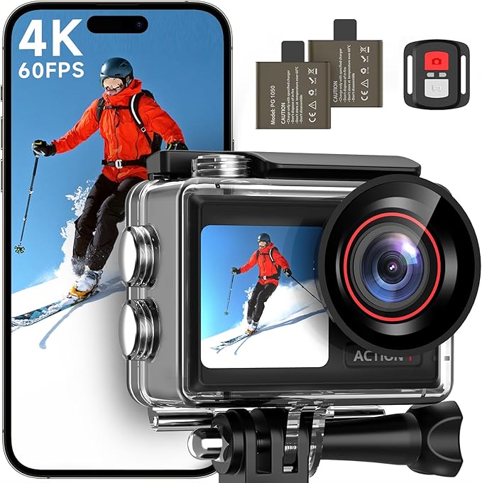 ODDV 4K60FPS 30MP Action Camera by Unknown