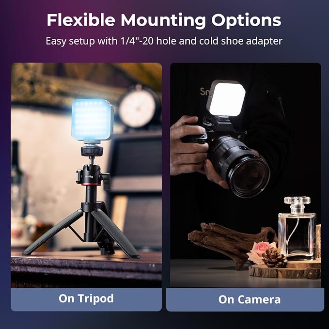 SMALLRIG P108 Neo Mini RGBWW Video Light, Portable Camera Light - Image 7