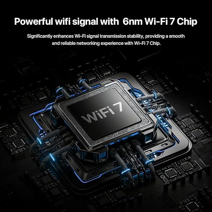 Tenda BE5100 Dual Band WiFi 7 Router – 1x2.5G + 3x1G Ports, Easy Setup - Image 4