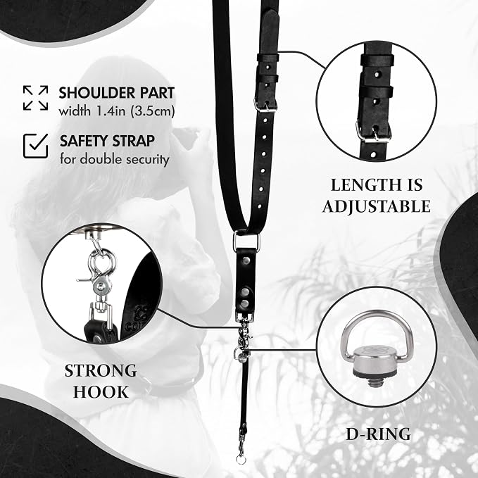 C Coiro Leather Camera Strap Crossbody - Image 2