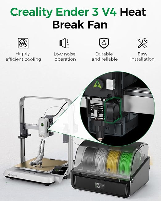 Creality Official Ender 3 V4 Heatbreak Fan, Official Original Cooling Fan - Image 3