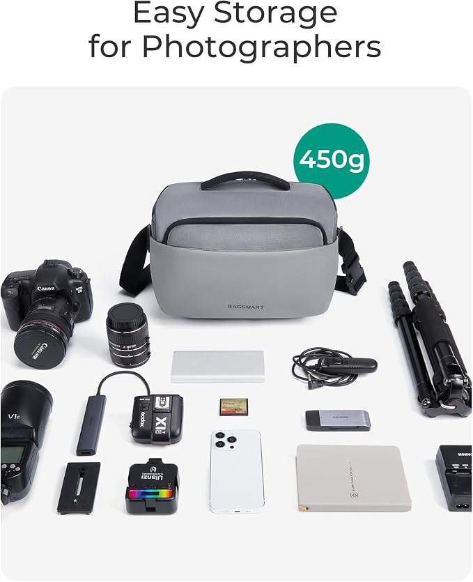 BAGSMART Camera Sling Bag, Small Camera Bags - Image 2