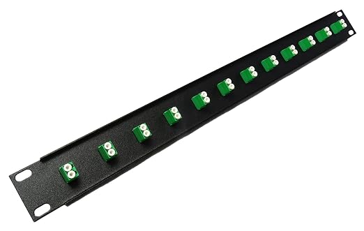 12 Port LC Fiber Patch Panel APC Singlemode 19" - Image 2