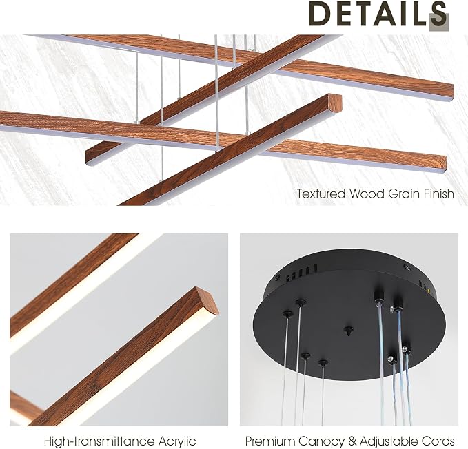 Modern Linear Pendant Light - Image 7