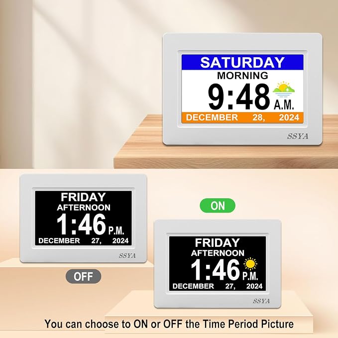 SSYA Digital Calendar Alarm Clock - Image 8
