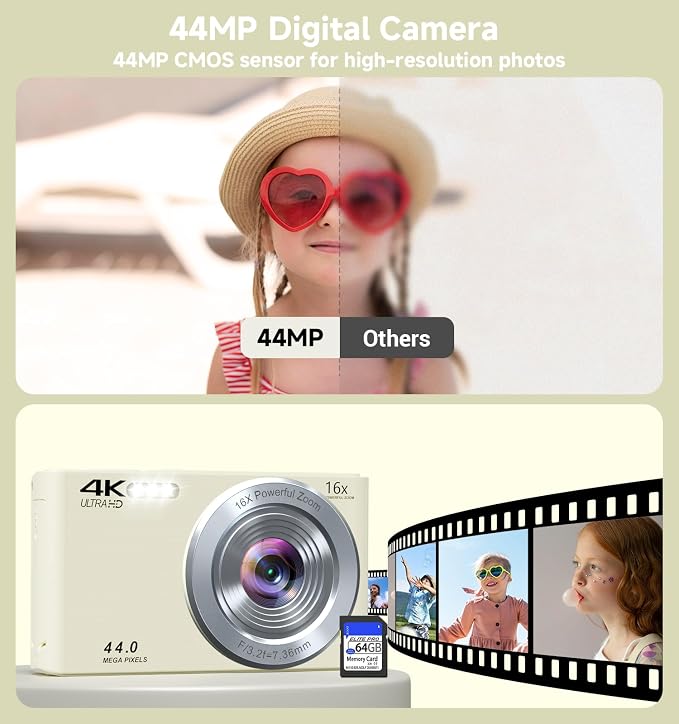 Digital Camera, Upgraded FHD 4K Digital Camera - Image 3