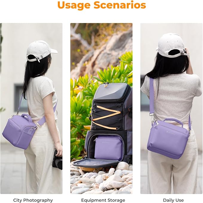 K&F CONCEPT Camera Sling Bag Small Crossbody Camera Case DSLR/SLR/Cute Compact - Image 8