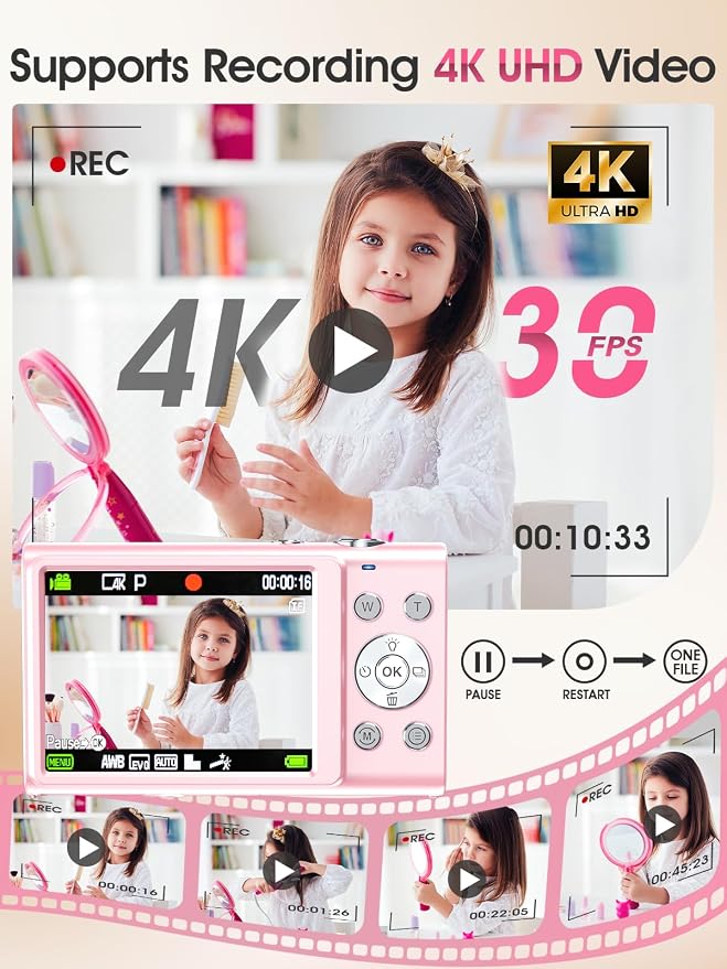 Digital Camera, Autofocus 4K Vlogging Camera - Image 3