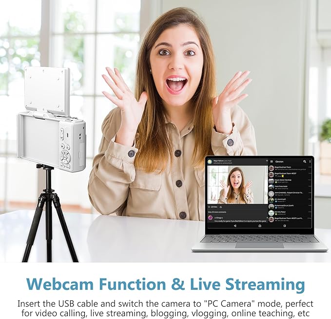 4K Digital Camera for Photography, 64MP Vlogging Camera for YouTube - Image 4