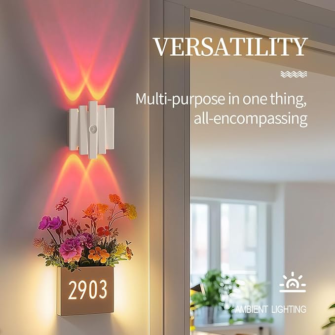 Rechargeable Motion Sensor Night Light, Magnetic RGB Color Changing LED Ambient - Image 5