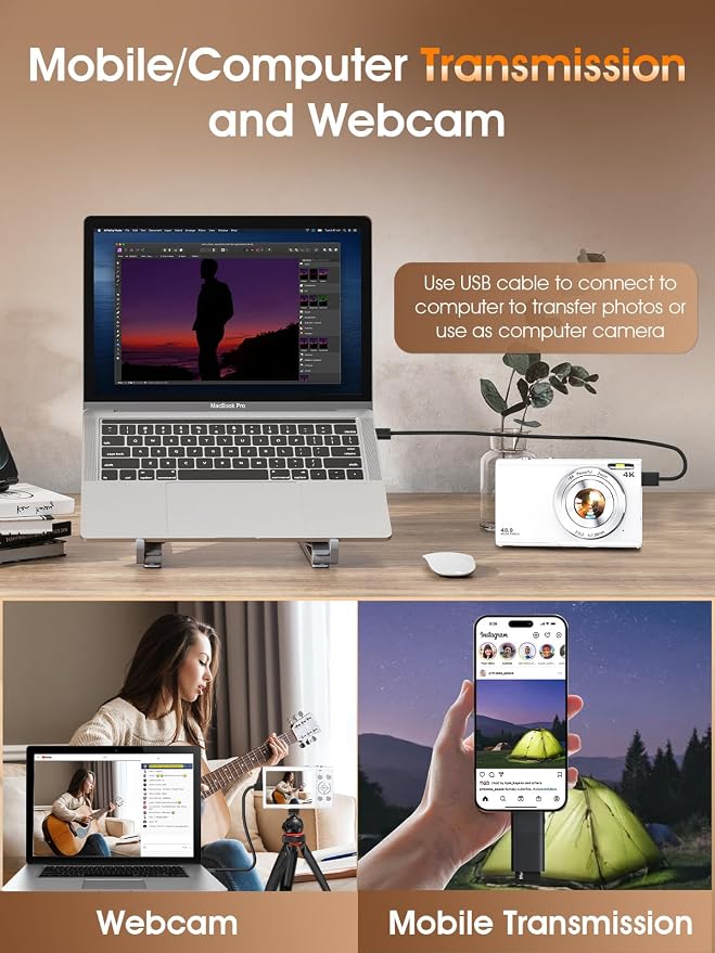 Digital Camera, Autofocus 4K Vlogging Camera - Image 8