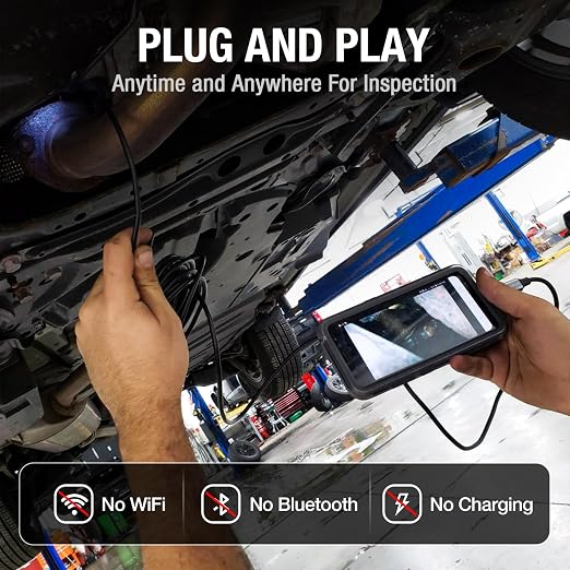 USB C Endoscope Camera with Light, Teslong Type-C Snake Borescope Camera with 8 - Image 3