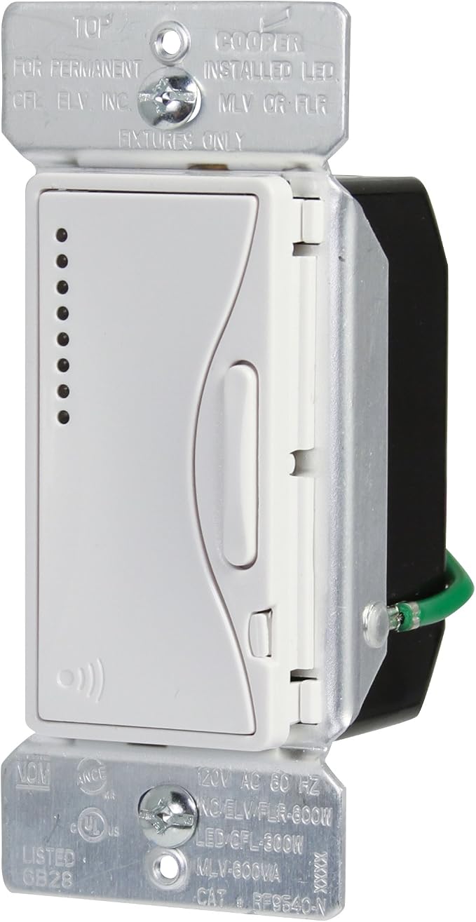 Eaton RF9540-NAW ASPIRE Single-Pole Multi-Location Master Dimmer Light Switch - Image 5