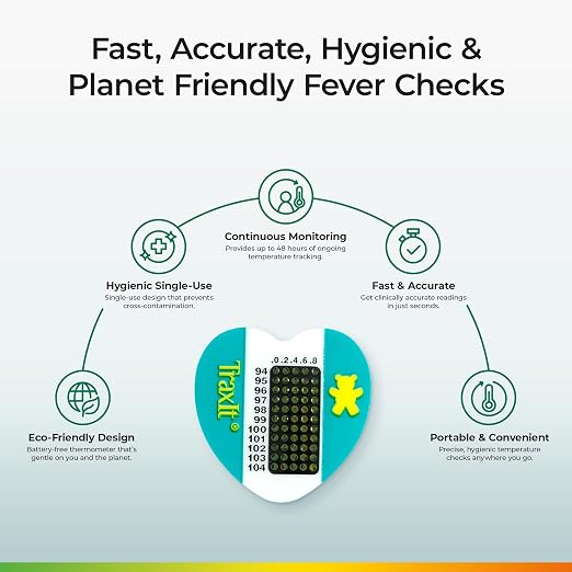 Underarm Thermometer Sticker for Kids, Babies 6+ Months — Wearable for Up to 48 - Image 3