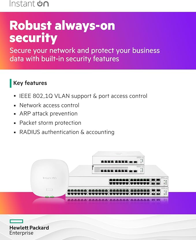 HPE Networking Instant On Switch Series 1930 8-Port Gb Smart-Managed Layer 2+ - Image 5