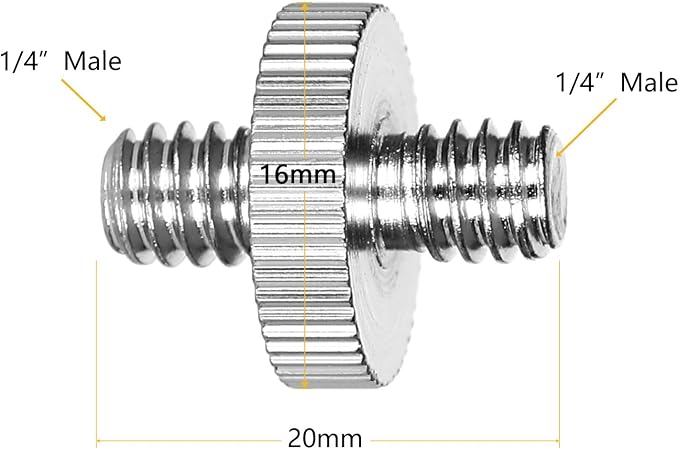 22Pack ChromLives Camera Screw Adapter 1/4 to 1/4 Screw to 3/8 Tripod Adapters - Image 5