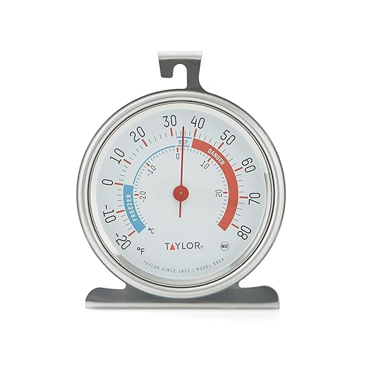 Taylor 5924 Large Dial Kitchen Refrigerator and Freezer Analog Thermometer by Taylor
