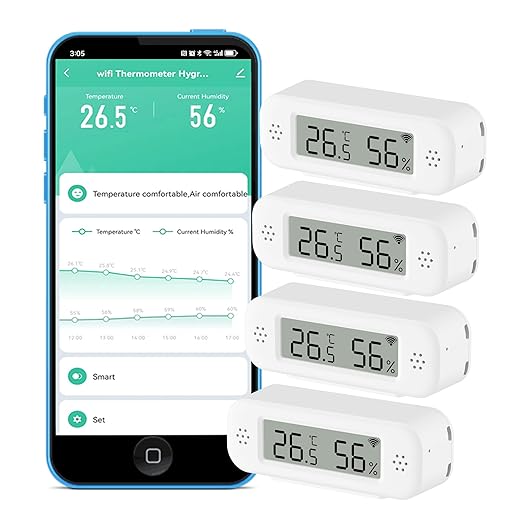 WiFi Thermometer Hygrometer: Smart Temperature and Humidity Sensor, Real-time by SENCKIT