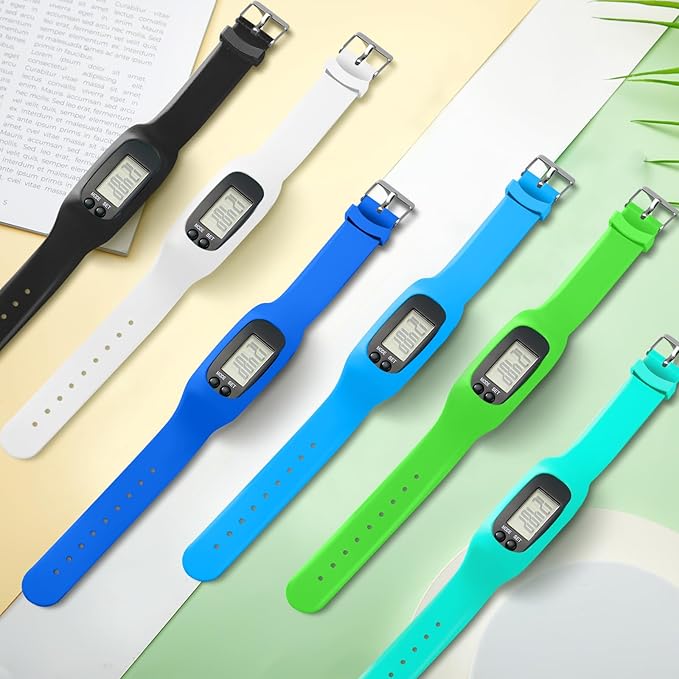 Geyoga Pedometer for Walking Steps and Miles Pedometer Watch Silicone Steps - Image 4