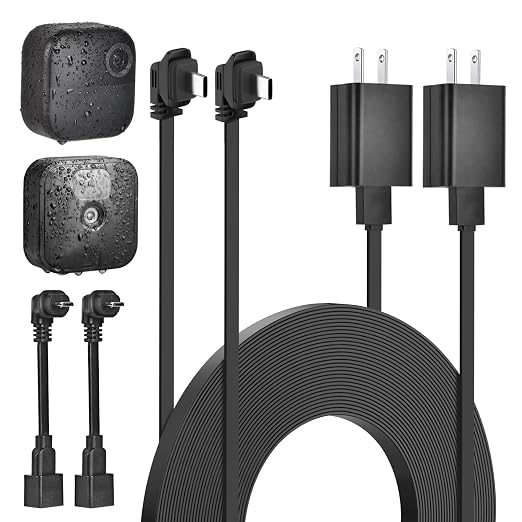 2Pack 25ft/7.5m Power Adapter for Blink Outdoor 4&&Blink XT2/XT, Weatherproof by delilyn
