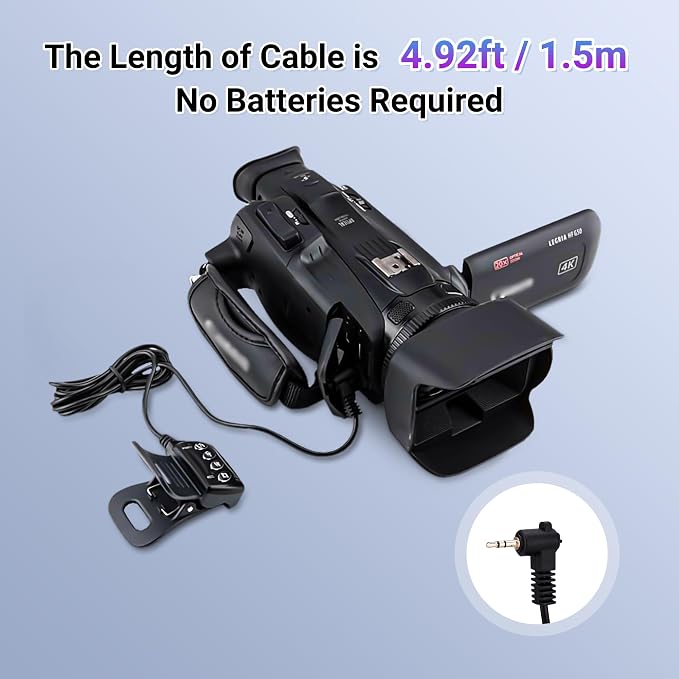 Wired LANC Remote Control for Canon XA70 XA75 XA60 XA65 XA50 XA55 XA40 XA45 - Image 6