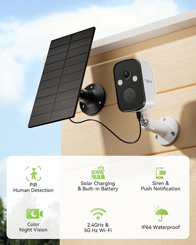 2K 5G Security Cameras Wireless Outdoor, PIR Detection, IP66/Alexa/2 Way Talk - Image 8