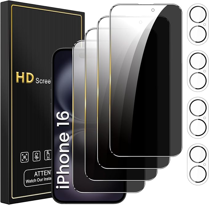 Romkasi 4 Pack Privacy Screen Protector by Unknown