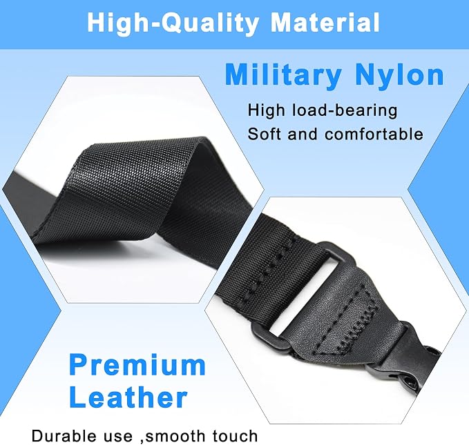 TIMISM Shoulder Strap, 59 inch Adjustable Removable Shoulder Straps, Sturdy - Image 3