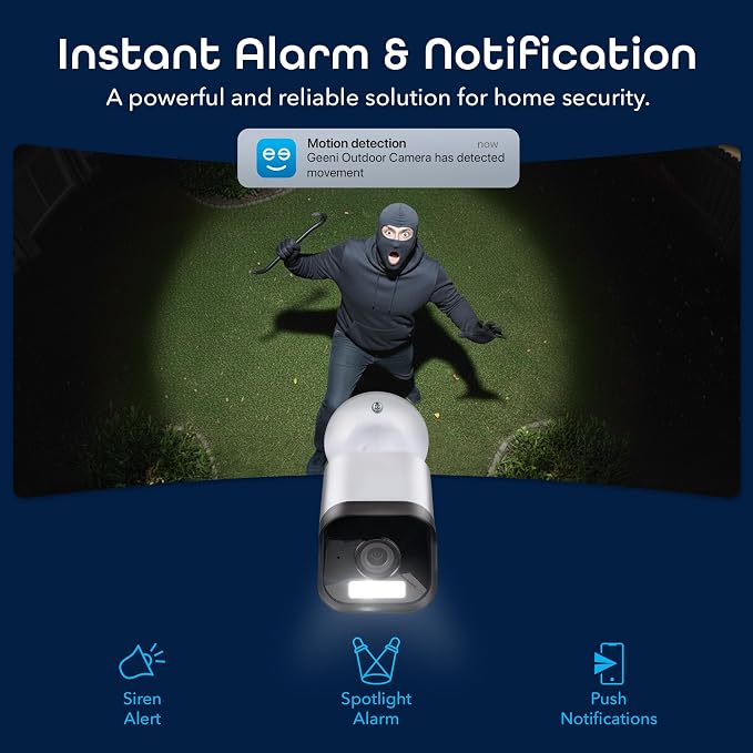 Geeni Hawk 3 4MP Smart Outdoor Security Camera – 2K Ultra HD WiFi Surveillance - Image 5