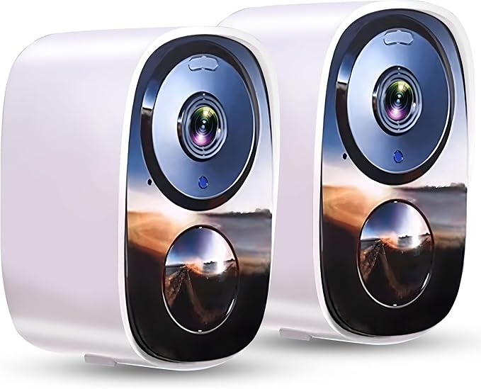 2026 Upgraded 2K Security Cameras Wireless Outdoor, Free Cloud Storage by Unknown