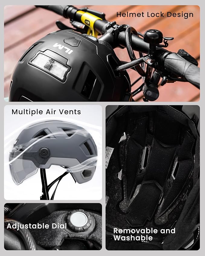 ILM Smart Adult Bike Helmet - Image 7