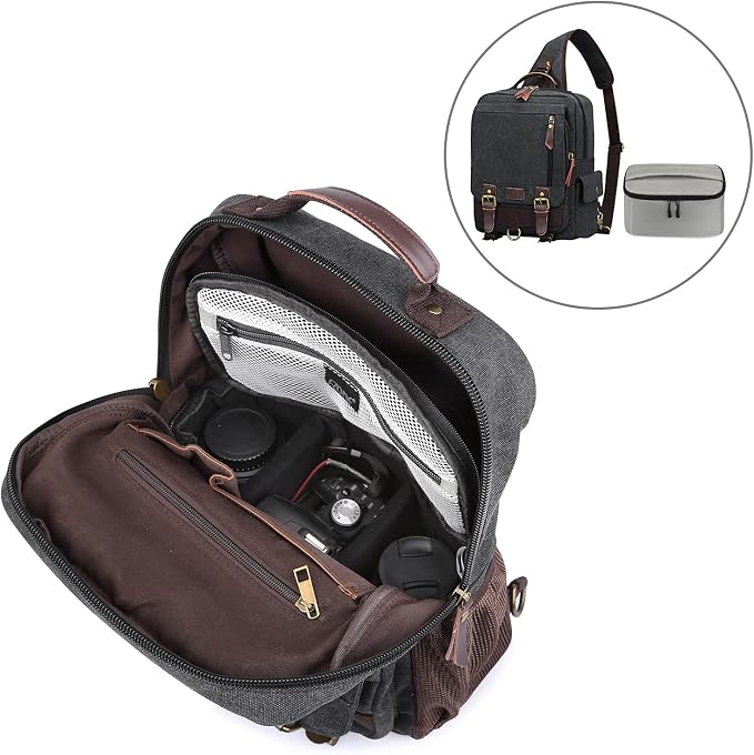 S-ZONE Padded Folding Camera Bag - Image 4