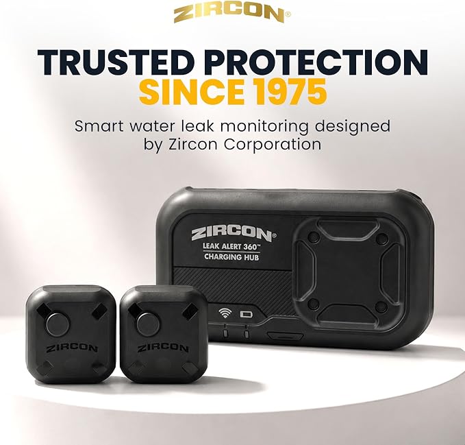 Zircon Leak Alert 360 Smart Water Leak Detector Kit - Image 8