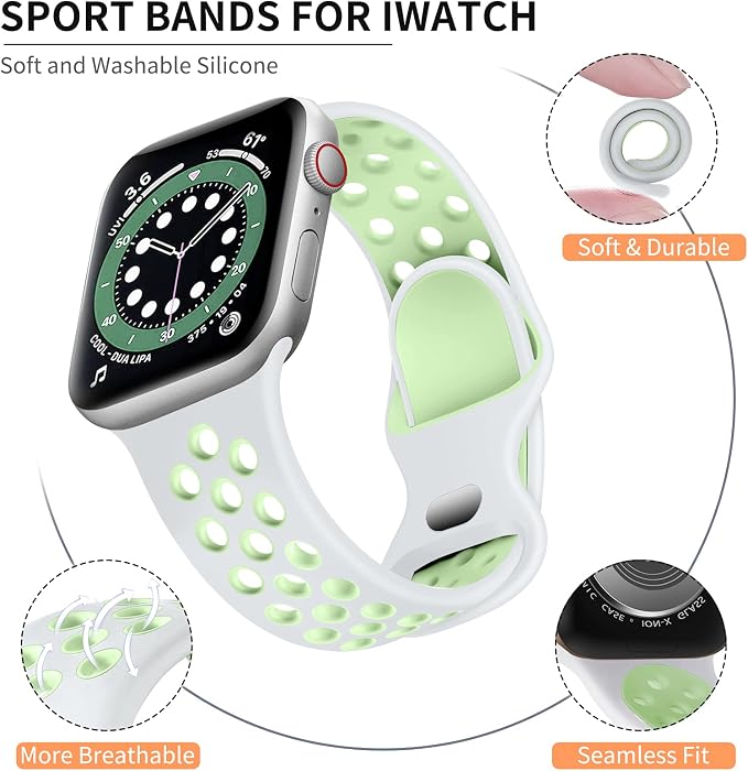 Lerobo Compatible with Apple Watch Band Series 9 41mm 11 42mm SE 40mm 38mm - Image 8