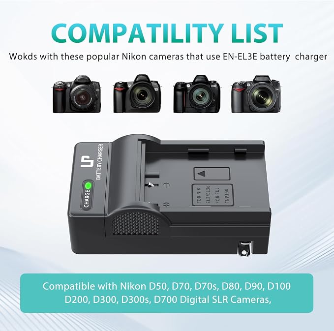 EN-EL3e Battery Charger, LP Charger - Image 4
