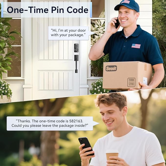 Ulecoce Fingerprint Keypad Deadbolt - Image 6
