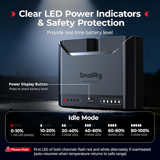 SMALLRIG NP-FZ100 Camera Battery Set - Image 6