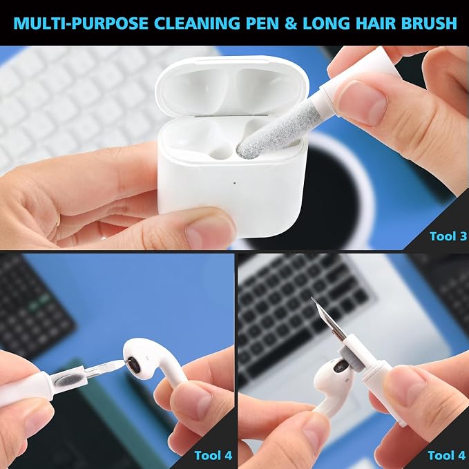 ECASP Cleaner Kit for AirPod, Cell Phone Cleaning Repair & Recovery for iPhone - Image 4