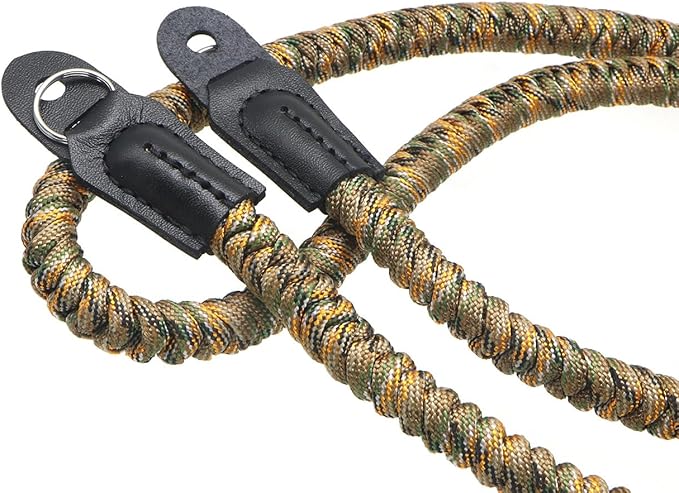 Paracord Woven Camera Neck Shoulder Strap Belt Hand Compatible - Image 2