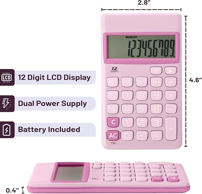 Mr. Pen- Standard Function Calculator, Pocket Calculator, Basic Office - Image 2