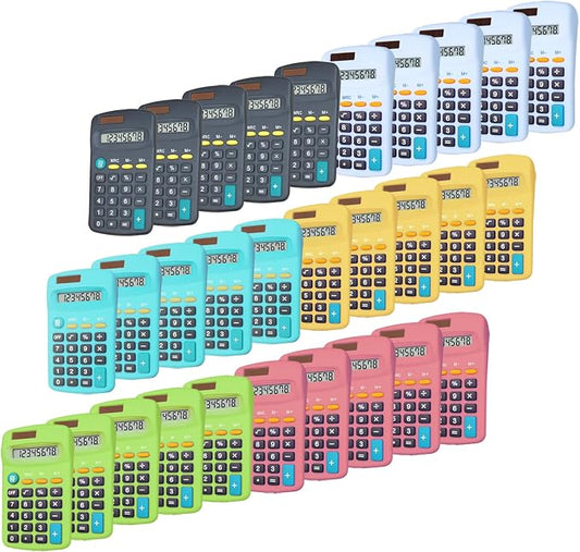 Basic Calculator Dual Power 8 Digit Desktop Calculator by BESTWYA