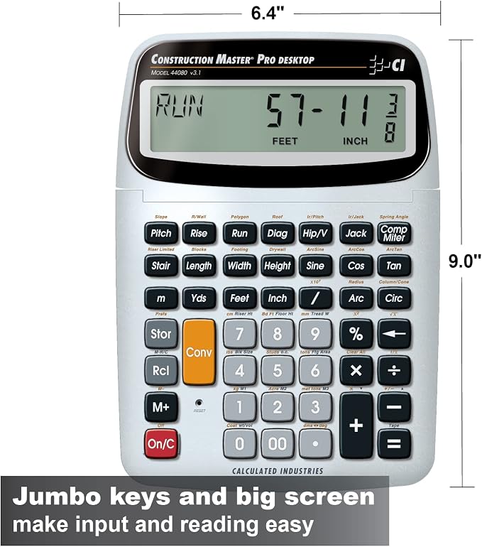 Calculated Industries 44080 Construction Master Pro-Desktop Advanced - Image 4
