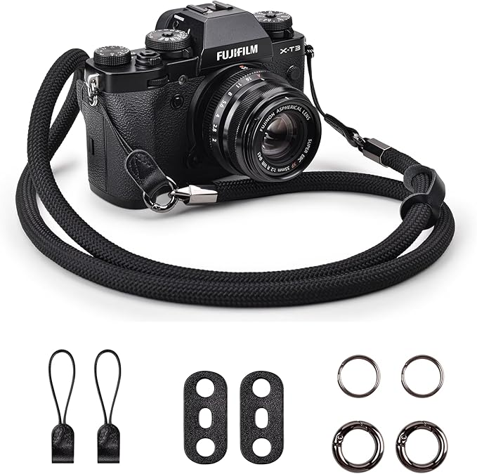 VOVMOEYA Nylon Braided Camera Rope Strap, Camera Neck Shoulder Strap by VOVMOEYA