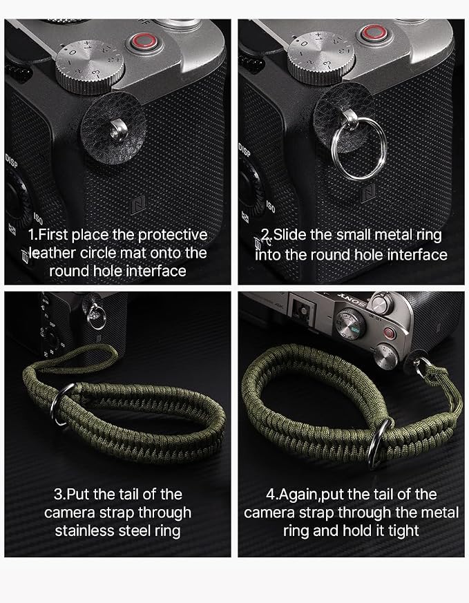 Camera Wrist Strap for Mirrorless Cameras, Quick Release Camera Wrist Strap - Image 3