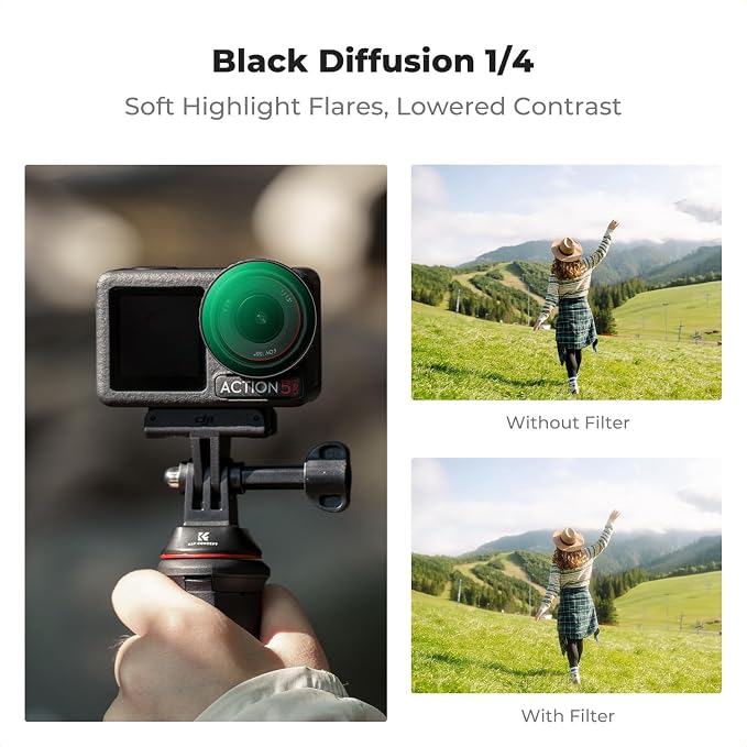 K&F Concept Push-in Black Diffusion 1/4 Filter - Image 3