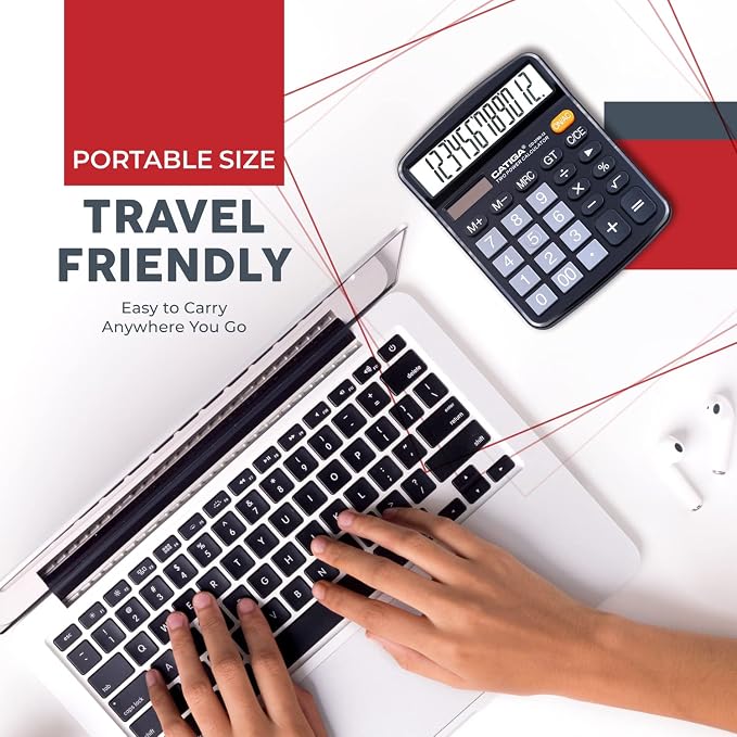 CATIGA 12 Digit Desk Calculator, Desktop Calculators - Image 7