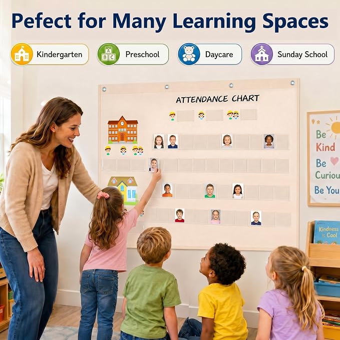 Spiareal Attendance Pocket Chart - Image 6
