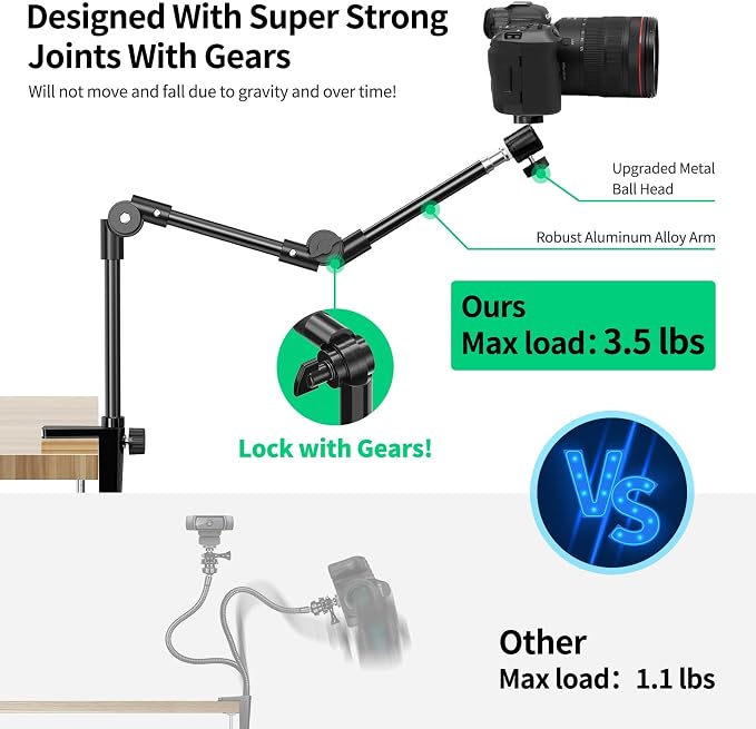 Webcam Stand Camera Desk Mount - Image 5