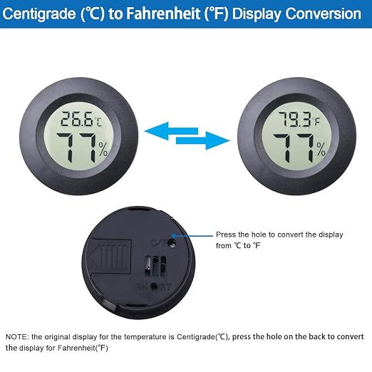 4pcs Mini Hygrometer Thermometer Indoor Outdoor Round Humidity Meter - Image 3