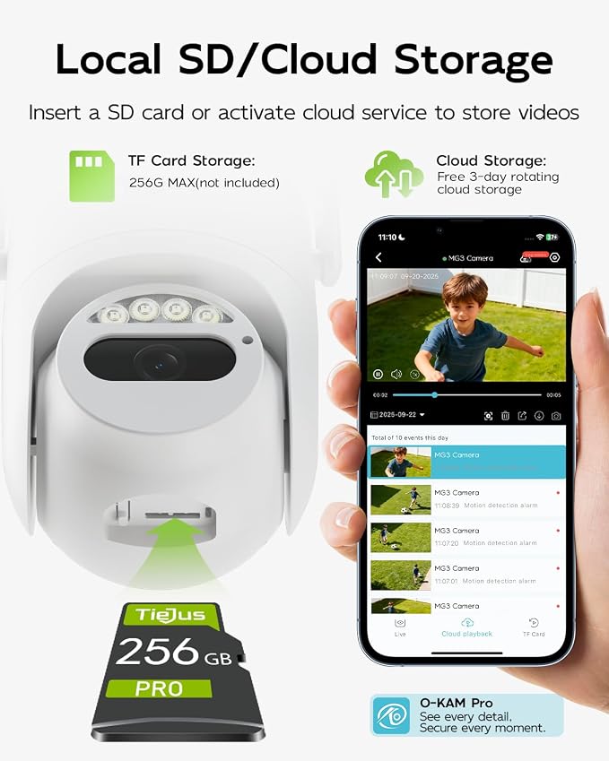 5G/2.4G Security Camera Outdoor, 3MP Wired Cameras 24/7 Recording, Plug-in Power - Image 9